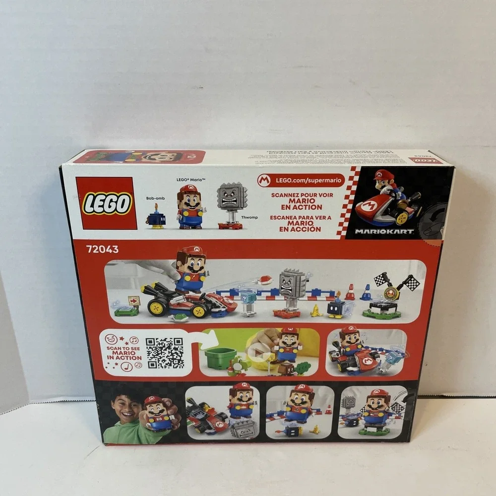 LEGO Building Set Multicolor Interactive Mario & Standard Kart 72043